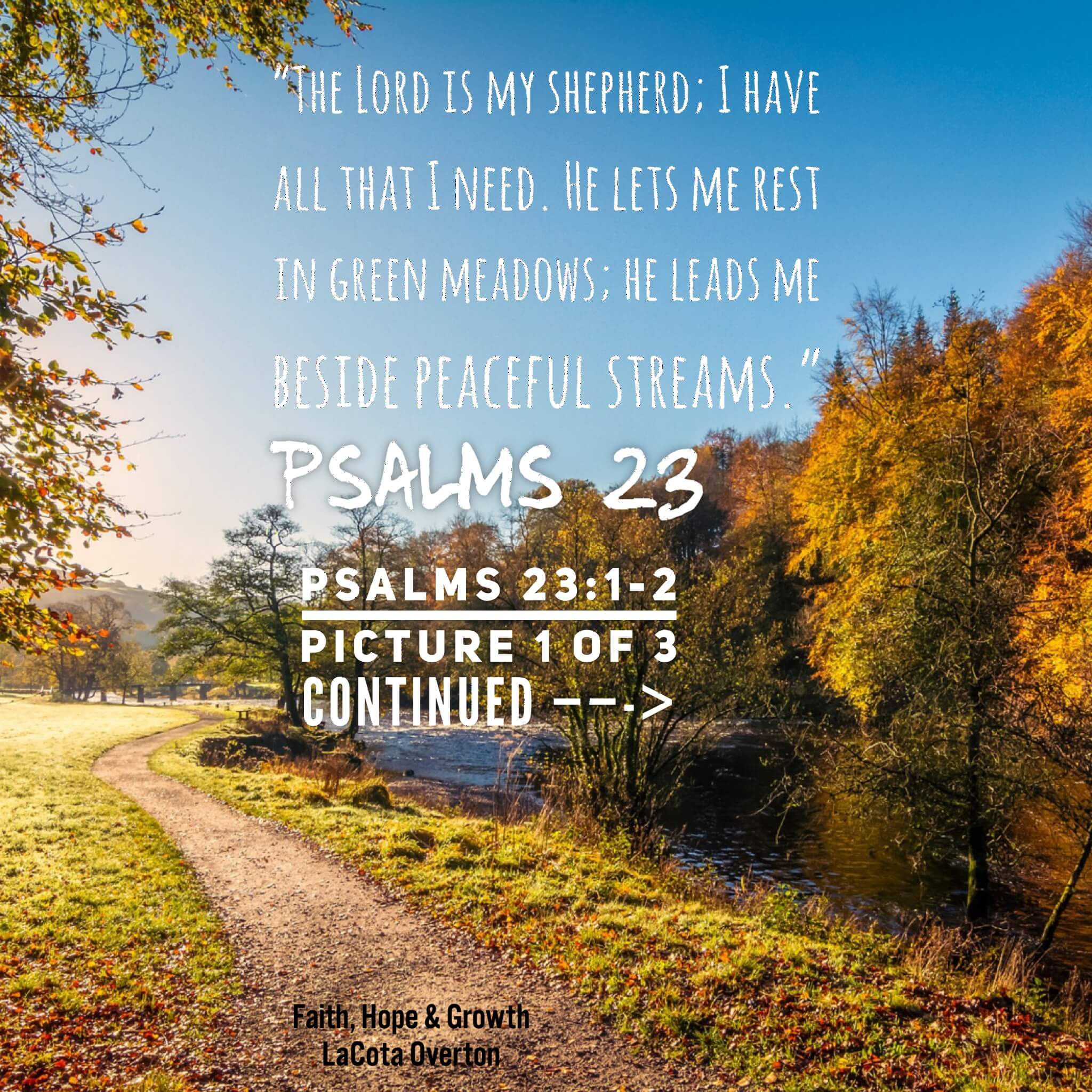 Psalm 23:1 2